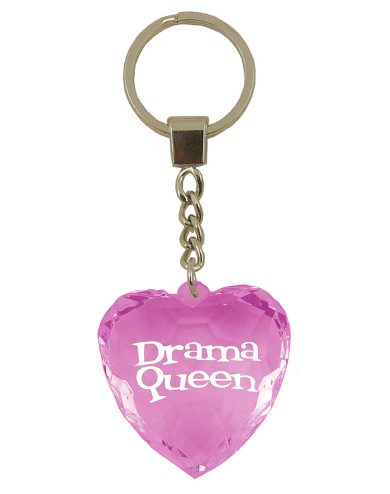 Diamond Cut Heart Keyrings - 30 designs - Family and Friends