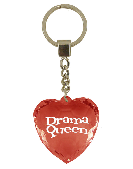 Diamond Cut Heart Keyrings - 30 designs - Family and Friends