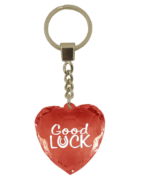 Diamond Cut Heart Keyrings - 30 designs - Family and Friends