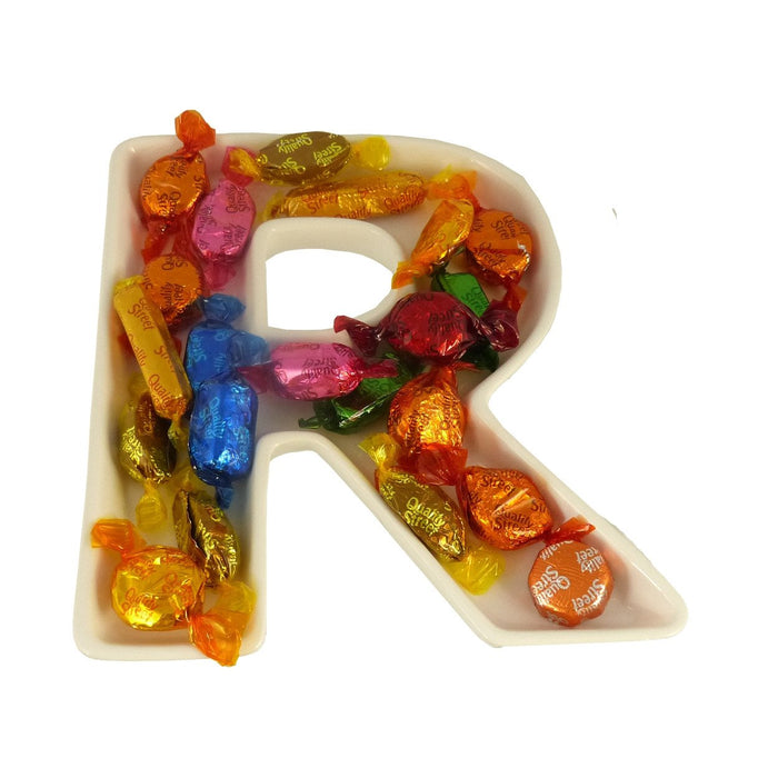 R Alphabet Dish