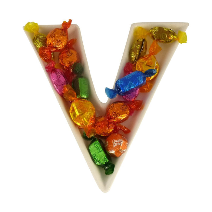V Alphabet Dish