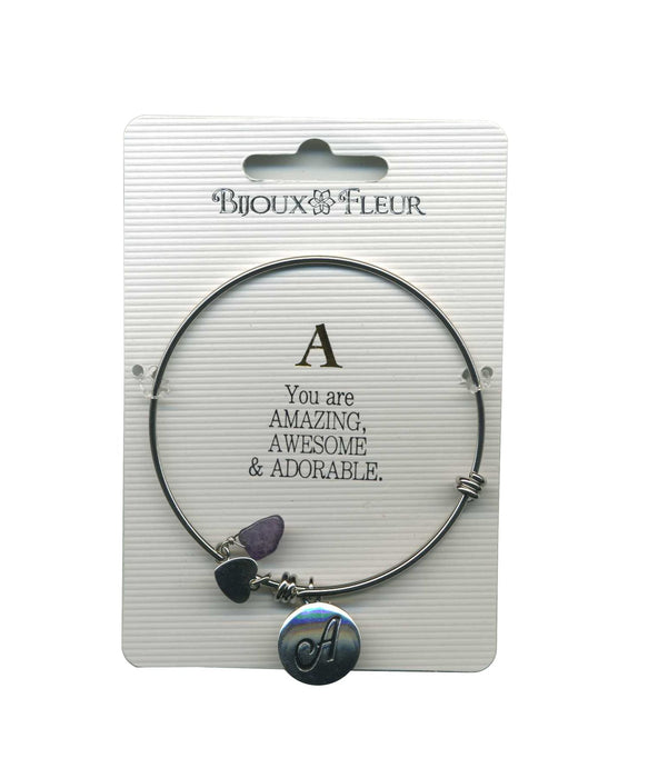 Initial A Bijoux Fleur Bangle