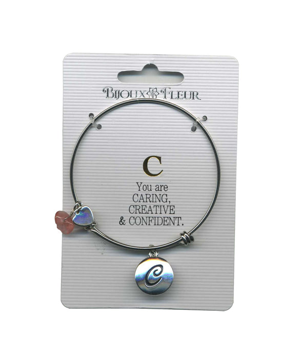 Initial C Bijoux Fleur Bangle