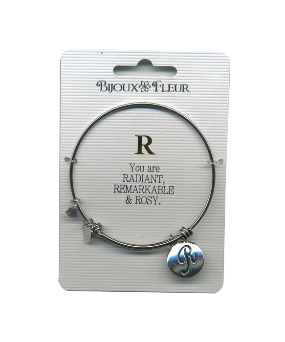 Initial R Bijoux Fleur Bangle