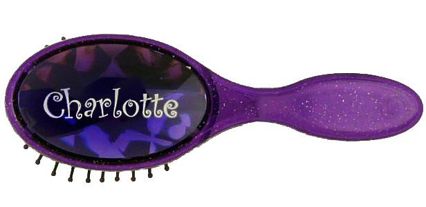 BJH021 Girls Bejewelled Hairbrush - Charlotte