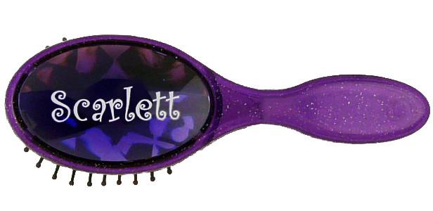 BJH084 Girls Bejewelled Hairbrush - Scarlett