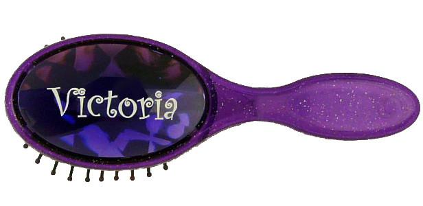 BJH121 Girls Bejewelled Hairbrush - Victoria