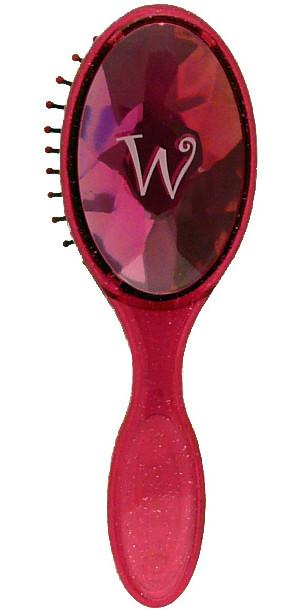 BJH163 Girls Bejewelled Hairbrush - Letter W