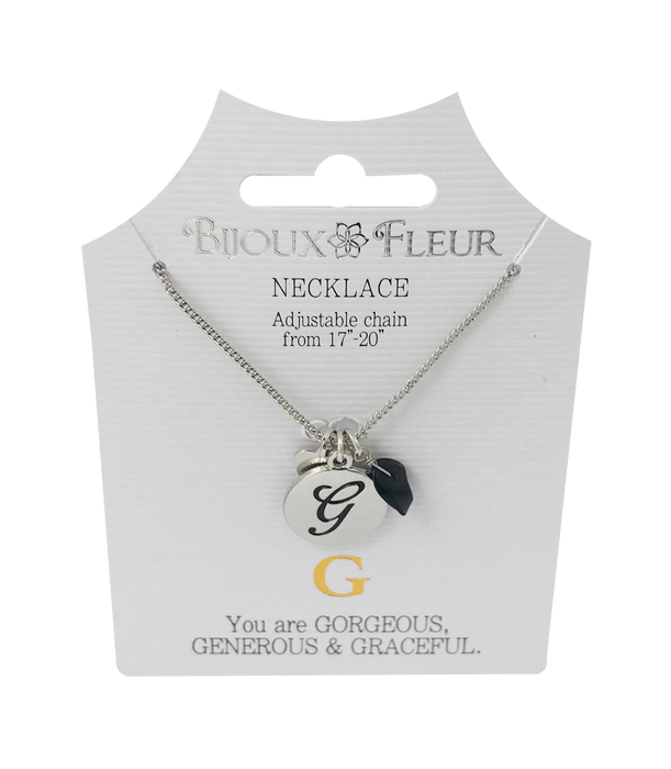 Initial G Bijoux Fleur Necklace