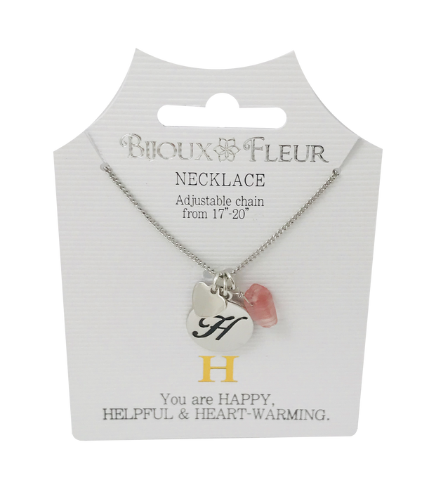 Initial H Bijoux Fleur Necklace