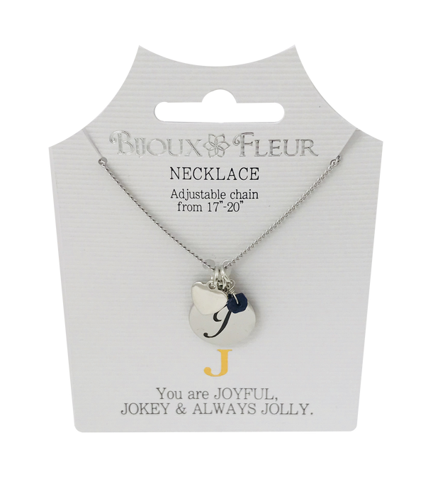 Initial J Bijoux Fleur Necklace