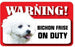DS008 Bichon Frise Pet Sign