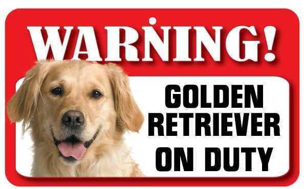 DS034 Golden Retriever Pet Sign
