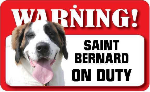 DS065 Saint Bernard Pet Sign