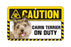 Cairn Terrier Caution  Sign
