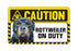 Rottweiler Caution Sign