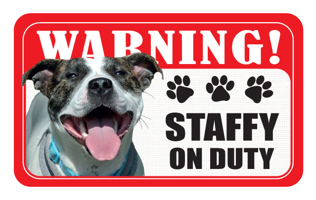Staffy (Black & White)