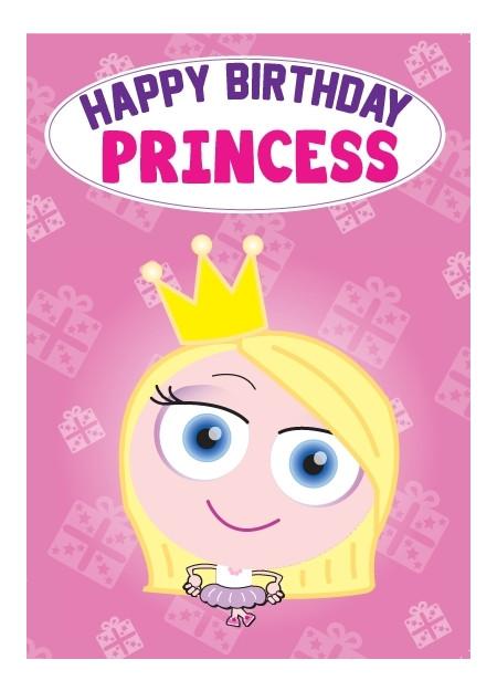 Birthday Card - Princess