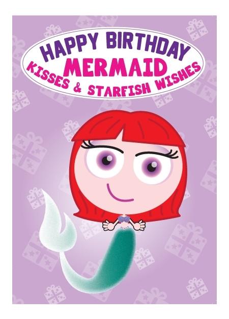 Birthday Card - Mermaid
