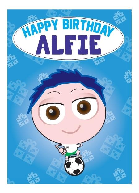 Birthday Card - Alfie