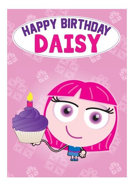 Birthday Card - Daisy