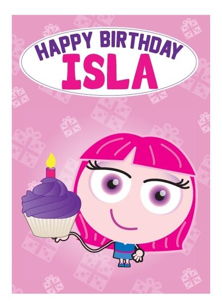 Birthday Card - Isla