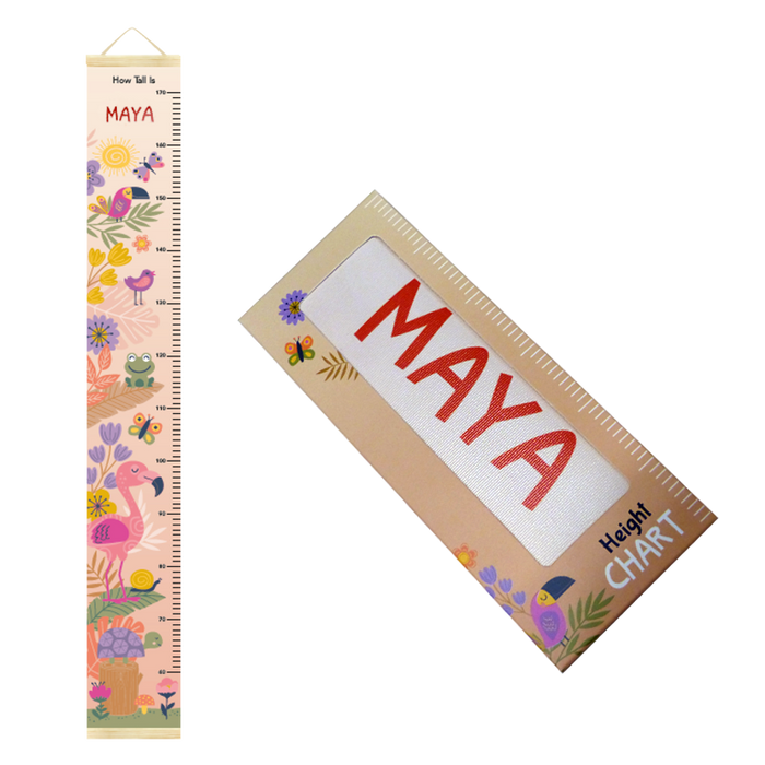 Canvas Height Charts with boys' and girls' names - 60cm - 170cm