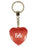 Beth Diamond Heart Keyring - Red