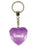 Hannah Diamond Heart Keyring - Purple