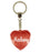 Madison Diamond Heart Keyring - Red