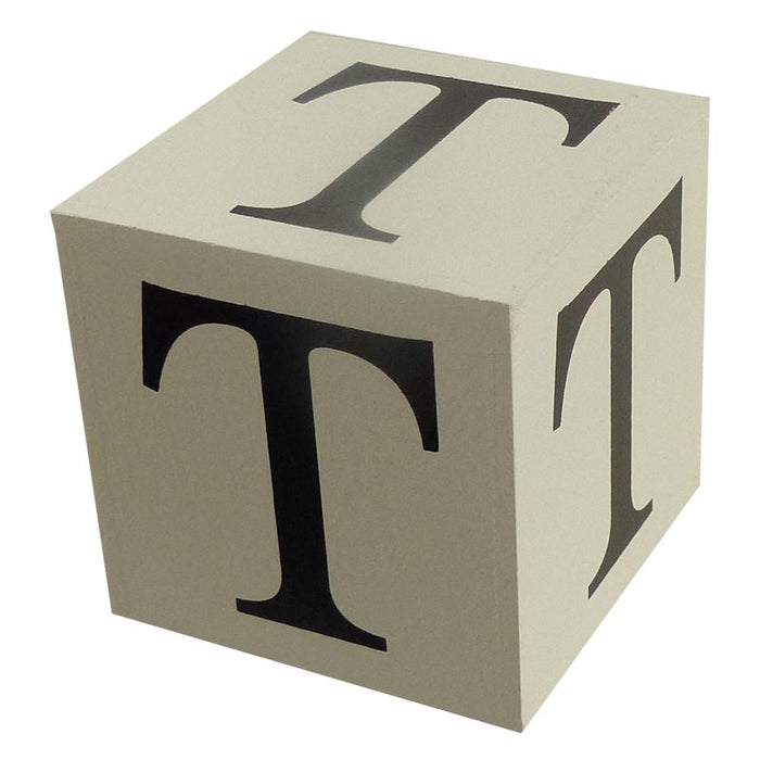 Wooden Block - Letter T
