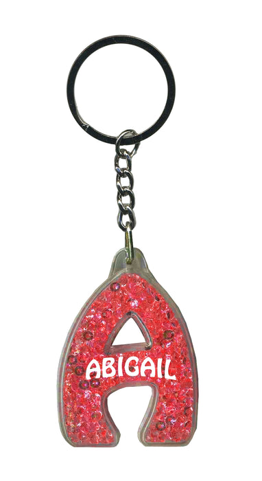 Abigail Itzy Glitzy Keyring - Red