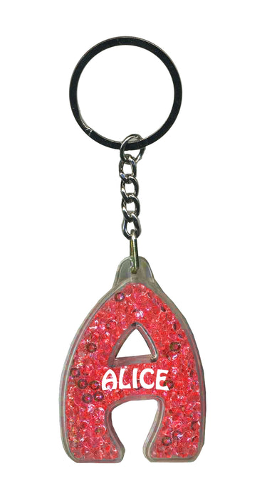 Alice Itzy Glitzy Keyring - Red