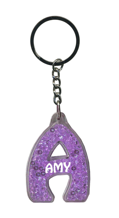 Amy Itzy Glitzy Keyring - Purple