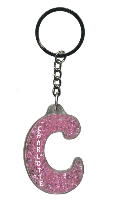 Charlotte Itzy Glitzy Keyring - Pink