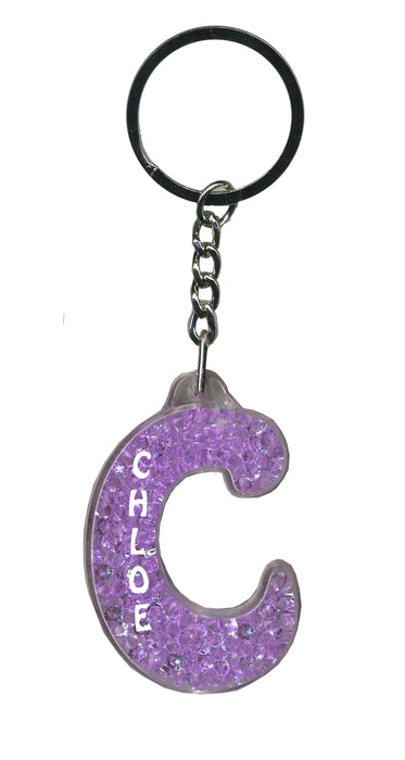 Chloe Itzy Glitzy Keyring - Purple