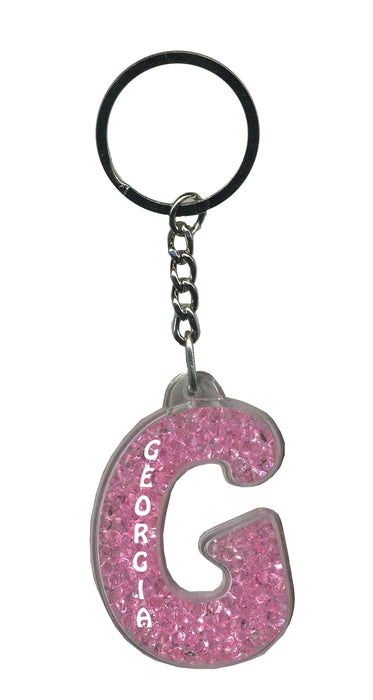 Georgia Itzy Glitzy Keyring - Pink