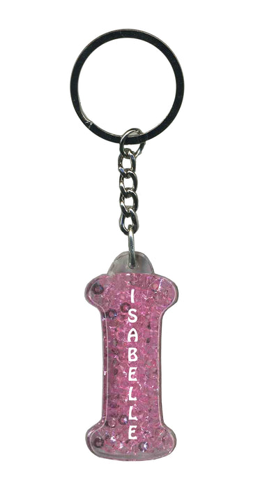 Isabelle Itzy Glitzy Keyring - Pink