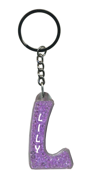 Lily Itzy Glitzy Keyring - Purple