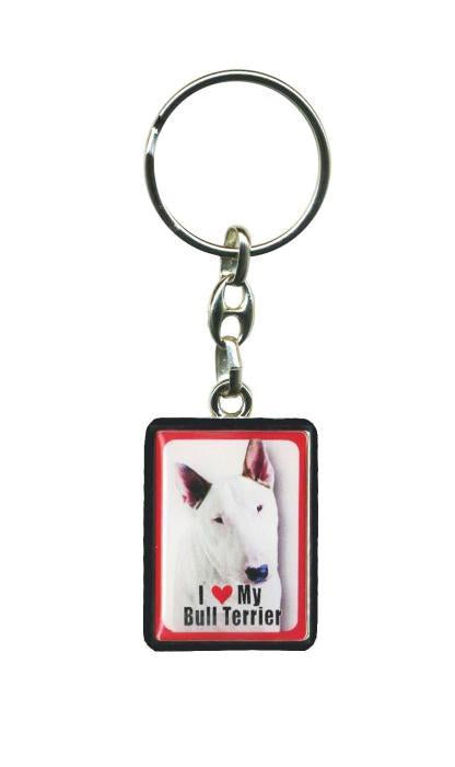 PEK029 Pet Dog Keyring - English Bull Terrier