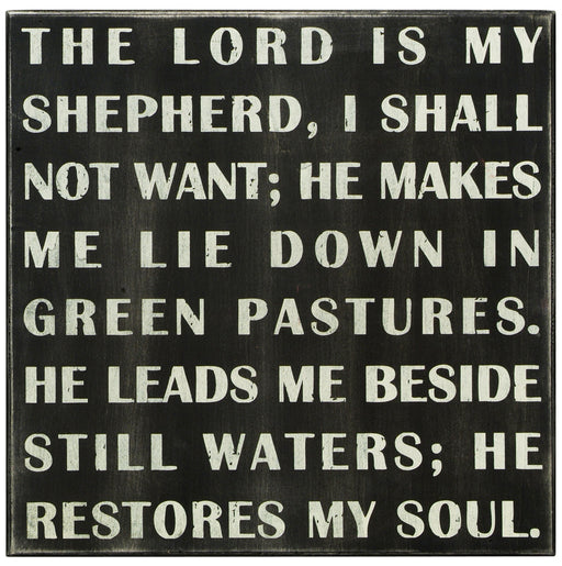 Primitives Box Sign -  The Lord Is My Shepherd