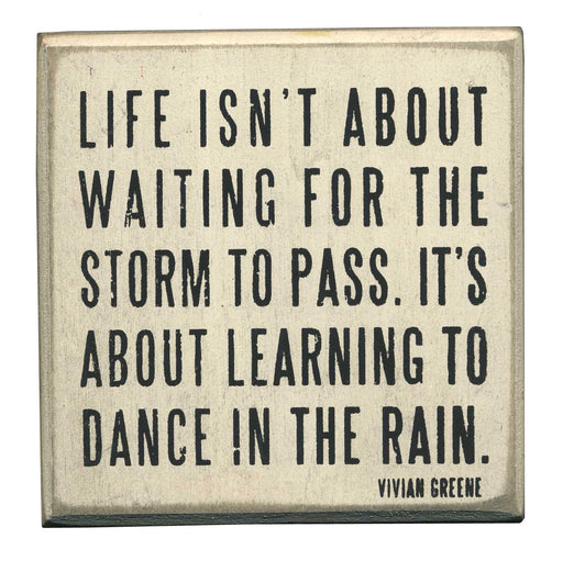 PK074 Primitives White Box Sign - Dance in the Rain