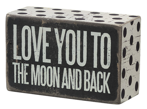 Primitives Box Sign - Moon & Back