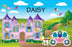 PM034 Girls Princess Placemat - Daisy