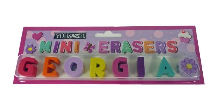 Childrens Mini Erasers - Georgia