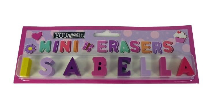 Childrens Mini Erasers - Isabella