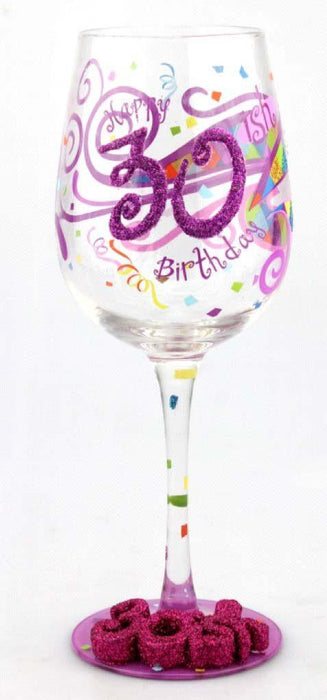 T3778A 30th Birthday Wine Glass