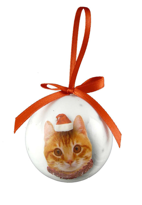 Christmas Ginger Cat Bauble