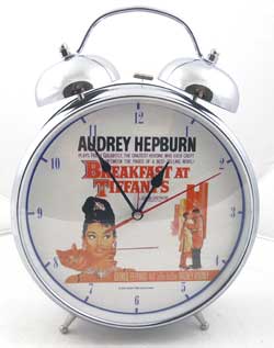 Audrey Hepburn 4" Alarm Clock - Breakfast At Tiffany's
