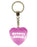 Diamond Cut Heart Keyrings - 30 designs - Family and Friends